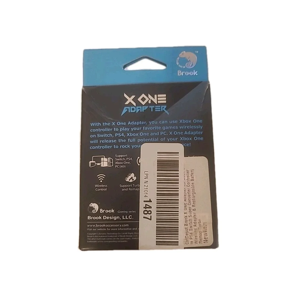 Brook X One Adapter Wireless Controller Rechargeable Battery for Xbox One to PS4